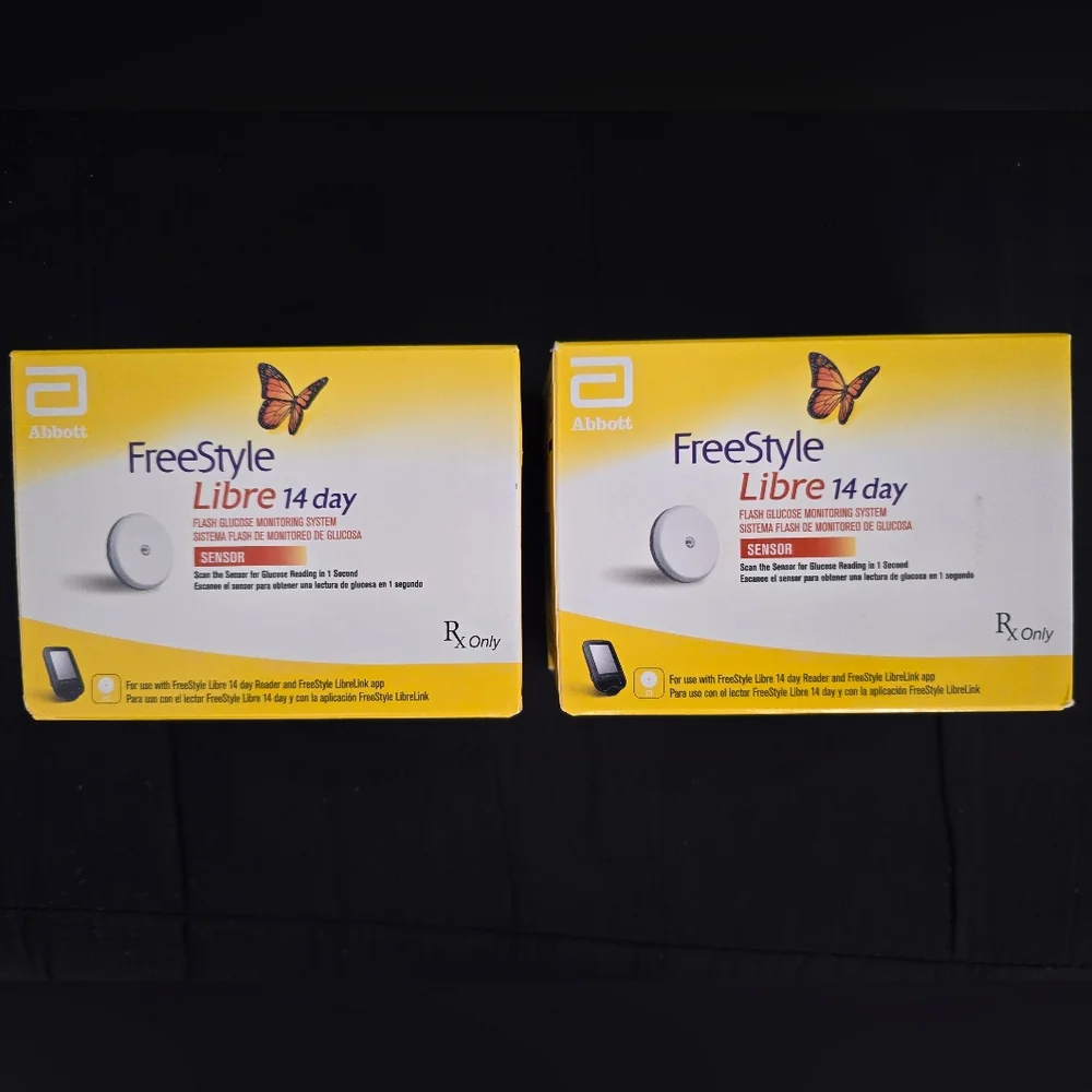 Freestyle Libre 14 Day Sensor in Yellow Packaging - Picture 1 of 2